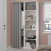 Caisson blanc GoodHome Atomia H. 187,5 x L. 50 x P. 45 cm