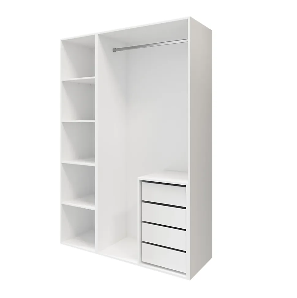 Caisson blanc GoodHome Atomia H. 225 x L. 100 x P. 58 cm