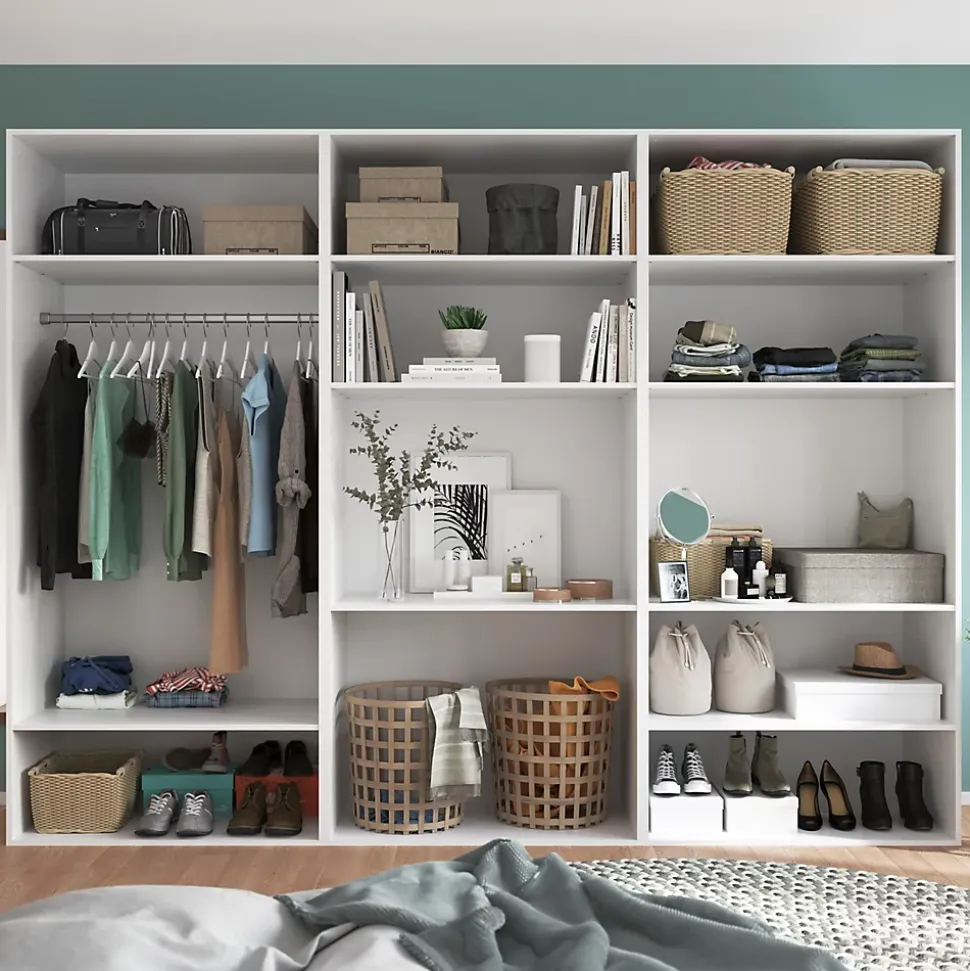 Caisson blanc GoodHome Atomia H. 225 x L. 100 x P. 58 cm