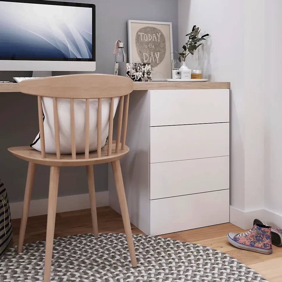 Caisson blanc GoodHome Atomia H. 75 x L. 50 x P. 58 cm