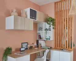 Caisson blanc GoodHome Atomia H. 37,5 x L. 37,5 x P. 20 cm
