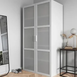 Caisson blanc GoodHome Atomia H. 187,5 x L. 50 x P. 58 cm
