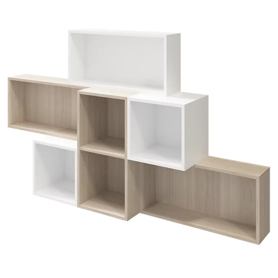 Caisson blanc GoodHome Atomia H. 37,5 x L. 37,5 x P. 35 cm