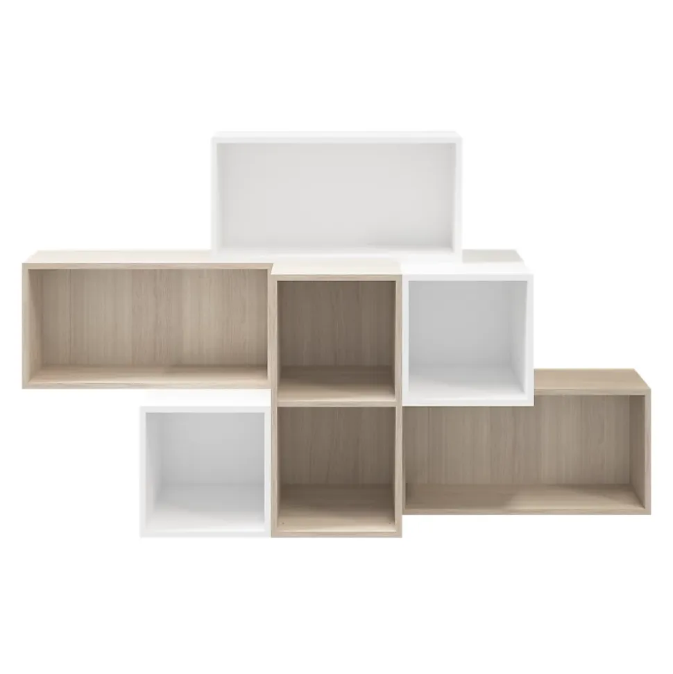 Caisson blanc GoodHome Atomia H. 37,5 x L. 37,5 x P. 35 cm