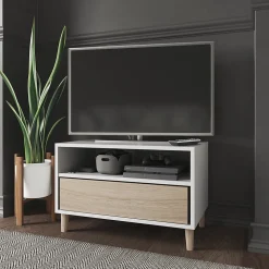 Caisson blanc GoodHome Atomia H. 37,5 x L. 75 x P. 45 cm