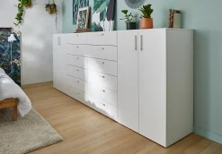 Caisson blanc GoodHome Atomia H. 112,5 x L. 75 x P. 45 cm