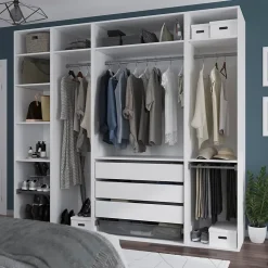 Caisson blanc GoodHome Atomia H. 225 x L. 50 x P. 58 cm