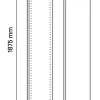 Caisson blanc GoodHome Atomia H. 187,5 x L. 37,5 x P. 45 cm