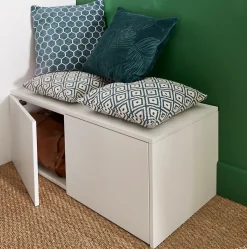 Caisson blanc GoodHome Atomia H. 37,5 x L. 50 x P. 45 cm