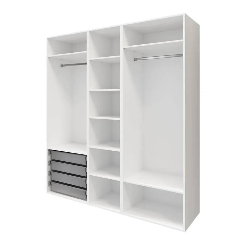 Caisson blanc GoodHome Atomia H. 225 x L. 75 x P. 58 cm