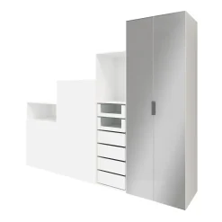 Caisson blanc GoodHome Atomia H. 225 x L. 75 x P. 58 cm