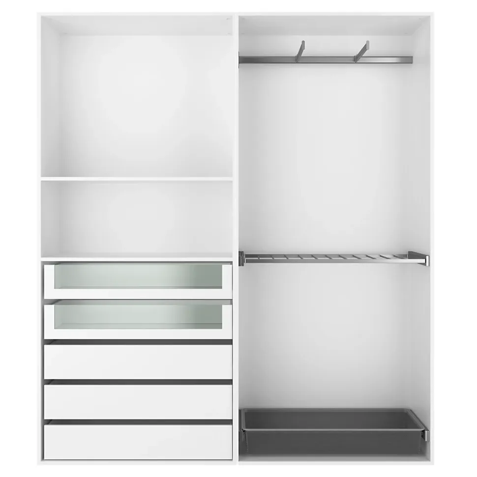 Caisson blanc GoodHome Atomia H. 225 x L. 100 x P. 45 cm