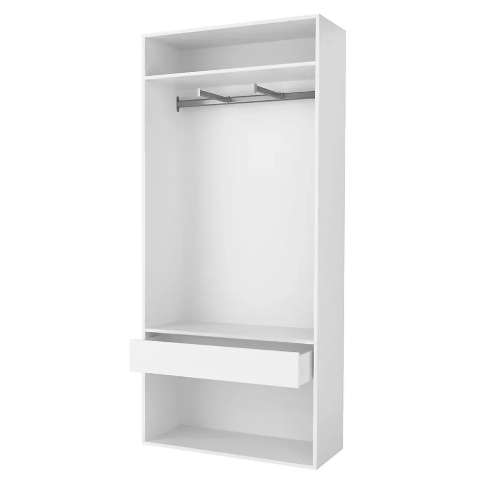 Caisson blanc GoodHome Atomia H. 225 x L. 100 x P. 45 cm