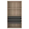 Caisson chêne clair GoodHome Atomia H. 225 x L. 100 x P. 45 cm
