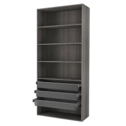 Caisson chêne grisé GoodHome Atomia H. 187,5 x L. 100 x P. 45 cm