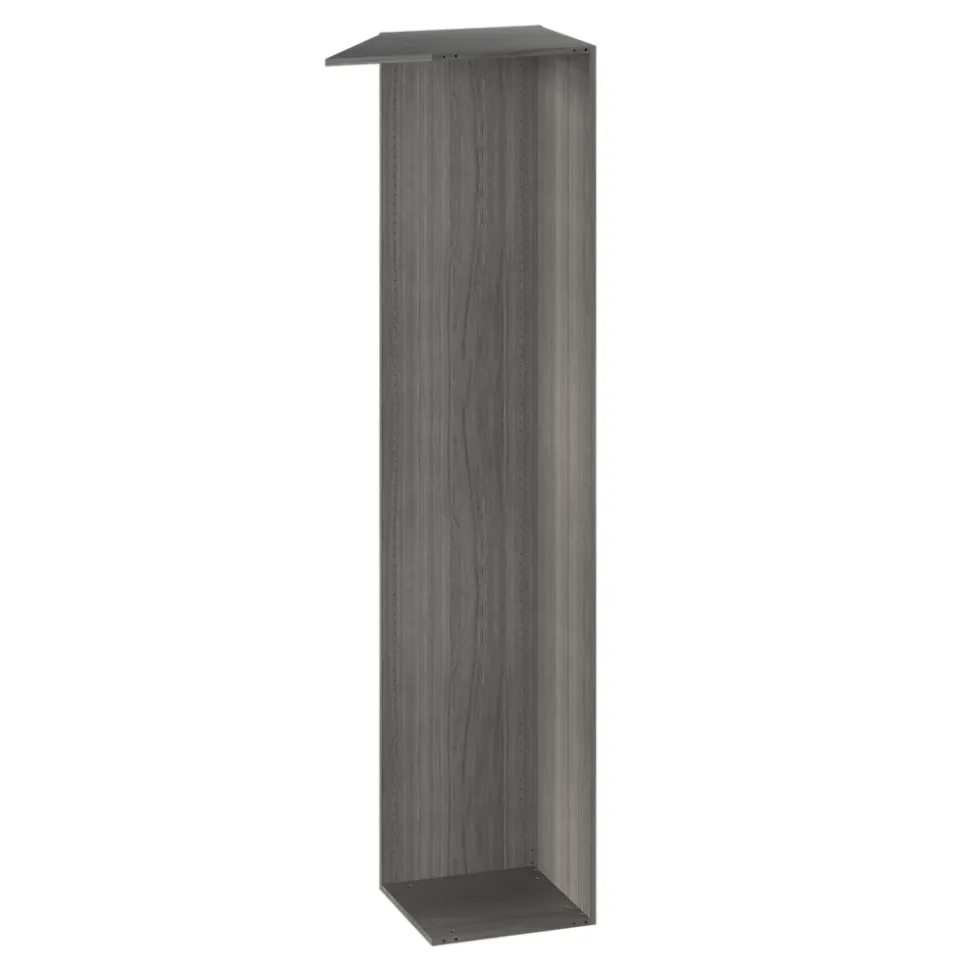 Caisson d'angle chêne grisé Atomia l. 42,8 x H. 225 x P. 45 cm