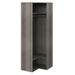 Caisson d'angle effet chêne grisé GoodHome Atomia H. 225 x L. 75 x P. 45 cm