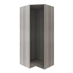 Caisson d'angle effet chêne grisé GoodHome Atomia H. 225 x L. 100 x P. 89 cm