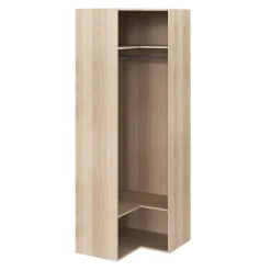 Caisson d'angle effet chêne GoodHome Atomia H. 225 x L. 75 x P. 45 cm