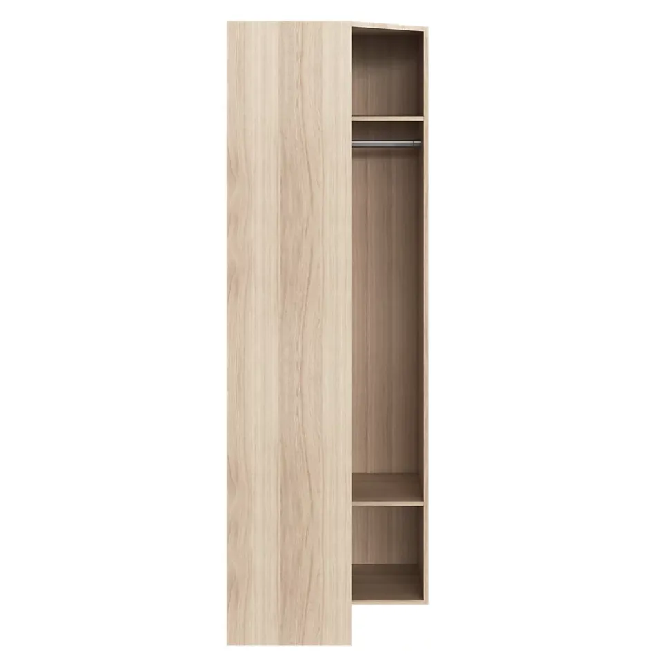 Caisson d'angle effet chêne GoodHome Atomia H. 225 x L. 75 x P. 45 cm