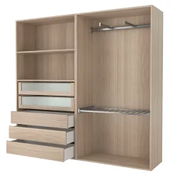 Caisson effet chêne GoodHome Atomia H. 187,5 x L. 100 x P. 45 cm