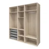 Caisson effet chêne GoodHome Atomia H. 225 x L. 75 x P. 58 cm