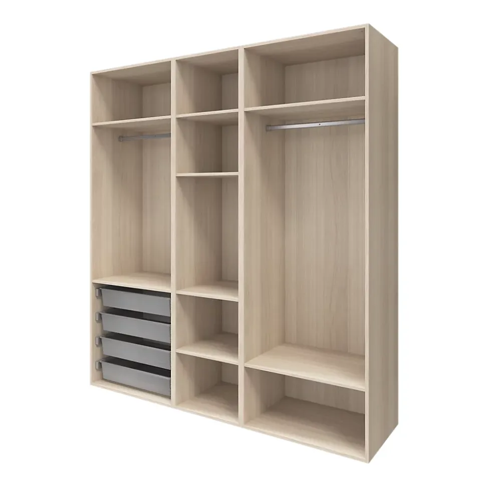 Caisson effet chêne GoodHome Atomia H. 225 x L. 75 x P. 58 cm