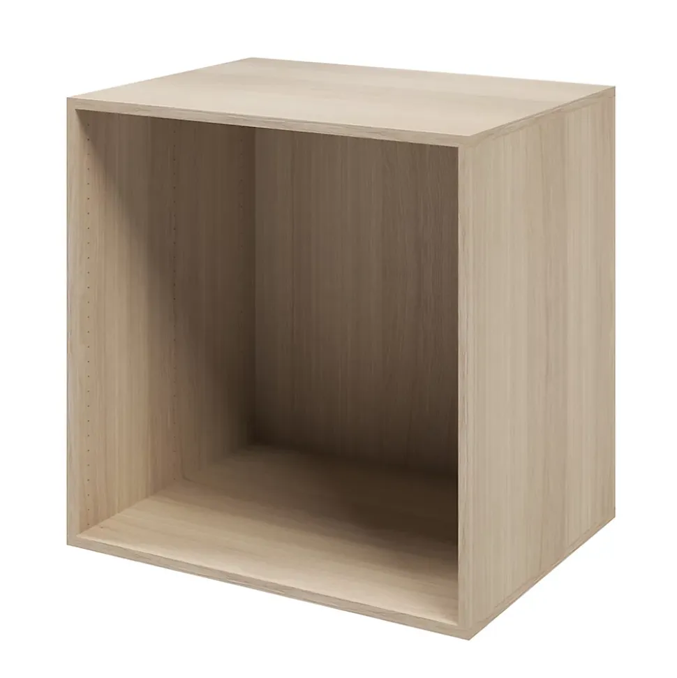 Caisson effet chêne GoodHome Atomia H. 75 x L. 75 x P. 58 cm