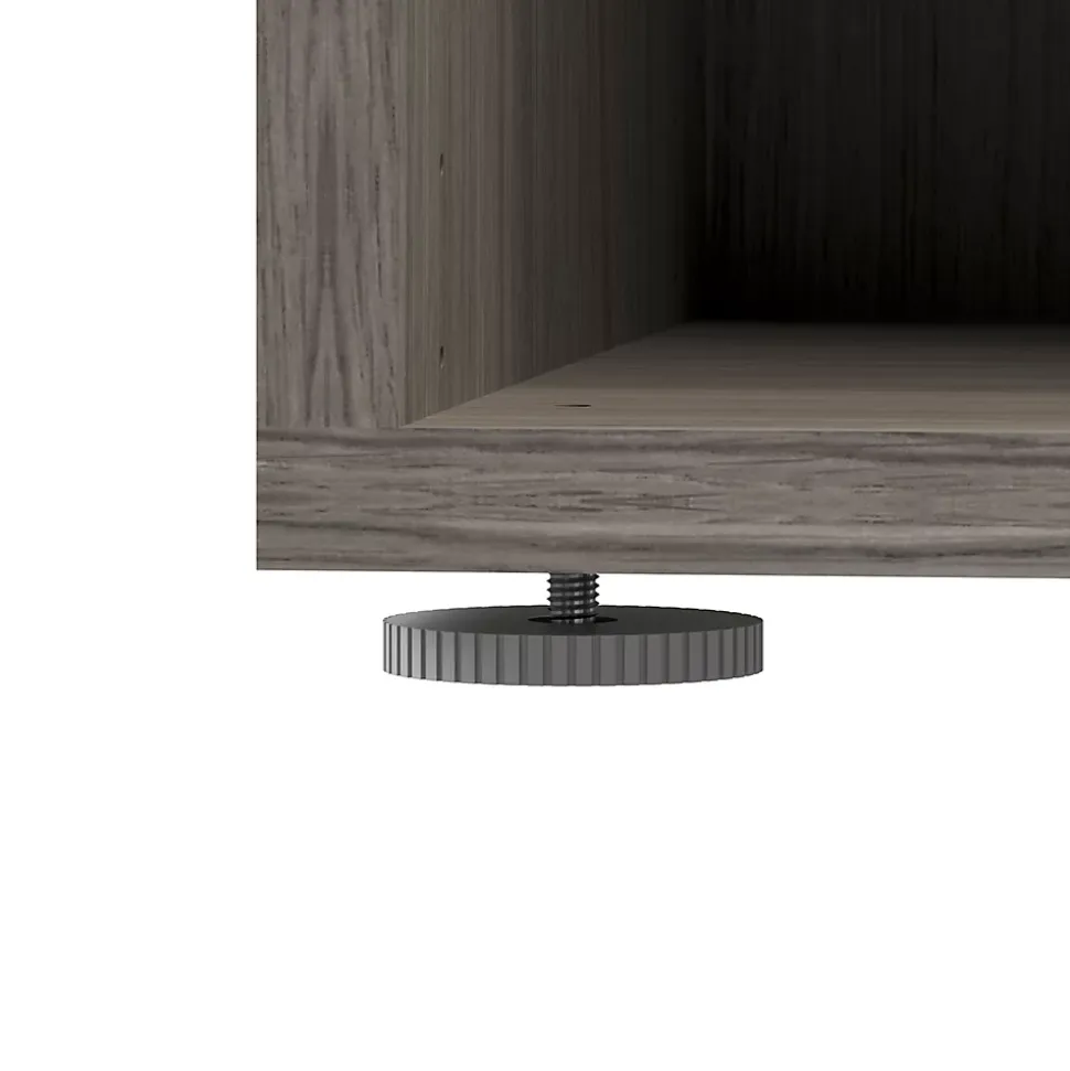 Caisson effet chêne grisé GoodHome Atomia H. 112,5 x L. 50 x P. 45 cm