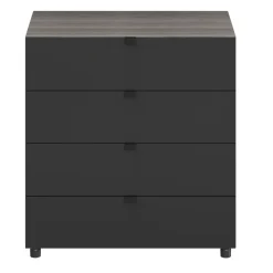 Caisson effet chêne grisé GoodHome Atomia H. 75 x L. 75 x P. 45 cm
