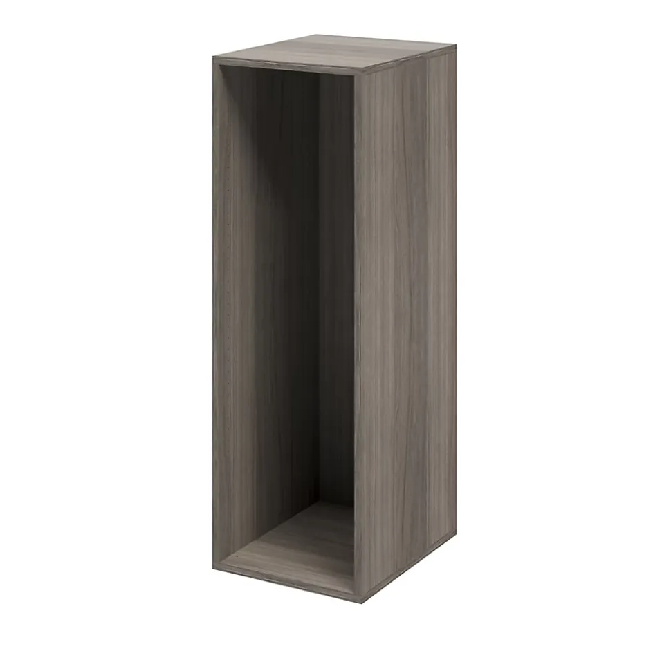 Caisson effet chêne grisé GoodHome Atomia H. 112,5 x L. 37,5 x P. 45 cm