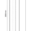 Caisson effet chêne grisé GoodHome Atomia H. 225 x L. 50 x P. 58 cm