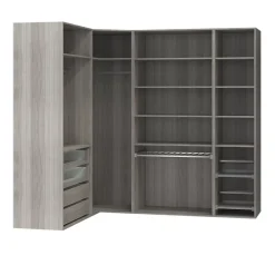 Caisson effet chêne grisé GoodHome Atomia H. 225 x L. 100 x P. 58 cm