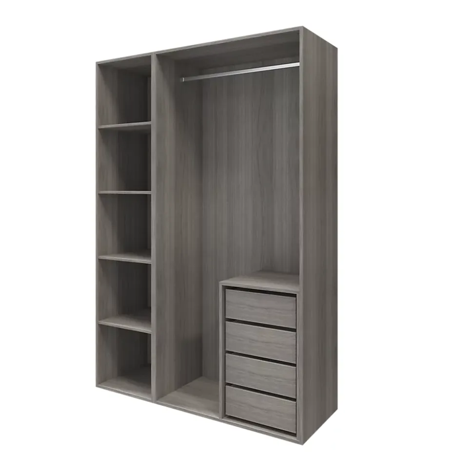 Caisson effet chêne grisé GoodHome Atomia H. 225 x L. 100 x P. 58 cm