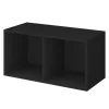 Caisson noir GoodHome Atomia H. 37 x L. 75 x P. 35 cm