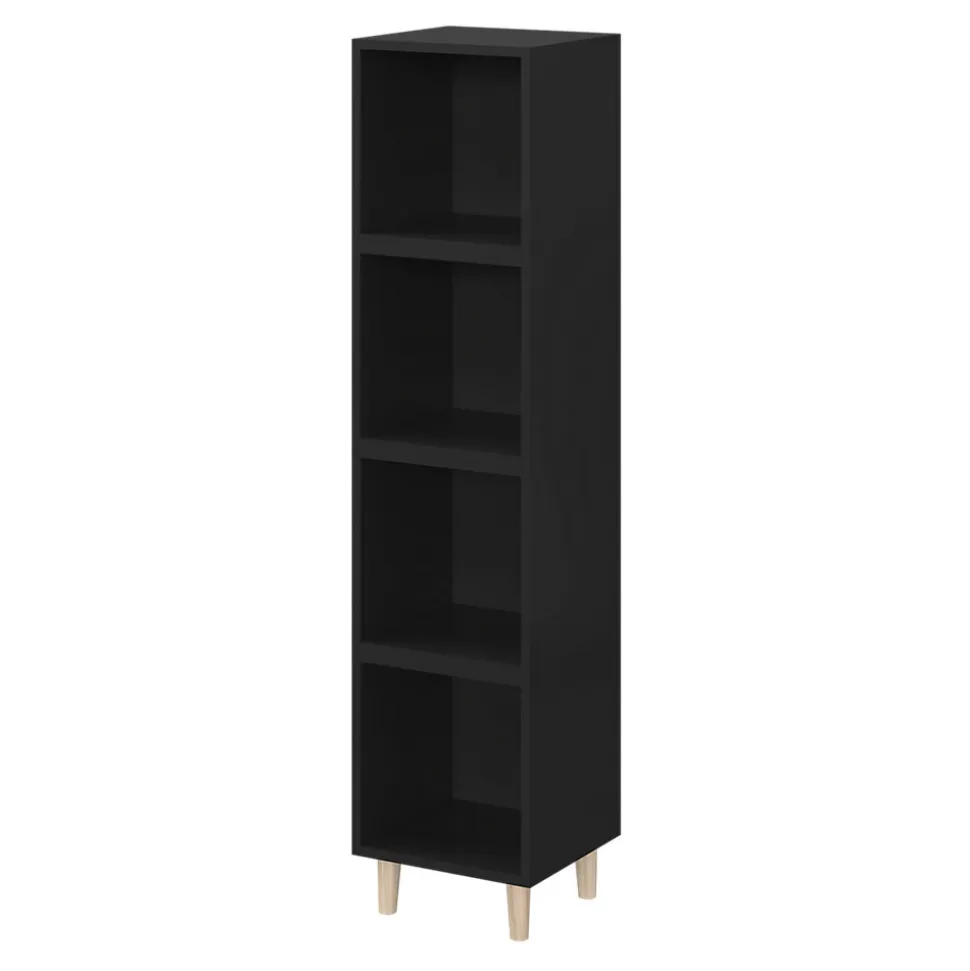Caisson noir GoodHome Atomia H. 37 x L. 37 x P. 35 cm