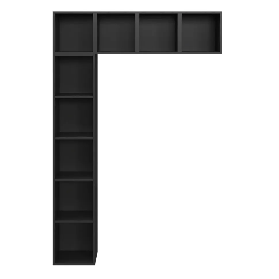 Caisson noir GoodHome Atomia H. 37 x L. 37 x P. 35 cm