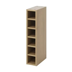 Caisson range bouteilles GoodHome Caraway Chêne H. 72 cm x l. 15 cm