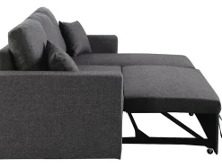 Canapé d'angle convertible réversible avec coffre