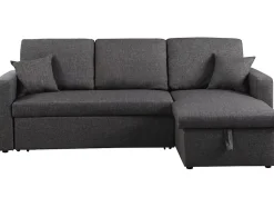 Canapé d'angle convertible réversible avec coffre
