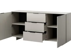 Canterbury - buffet bas - beige - 3 tiroirs et 2 portes - 180 cm - Best Mobilier