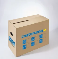 Carton de déménagement avec poignées 20 kg H. 30 x L. 40 x l. 30 cm, capacité 36 L