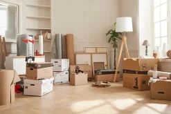 Carton de déménagement vendu par 10 sans adhésif avec poignées H. 40 x L. 60 x l. 50 cm, capacité 120 L Pack and Move