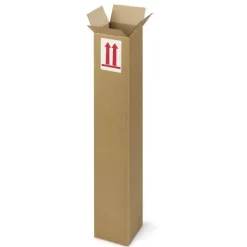 Carton d'emballage allongé 50 x 10 x 10 cm - Simple cannelure