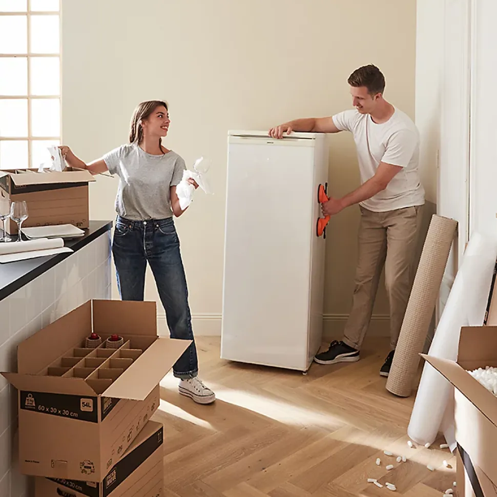 Carton déménagement livre avec poignées H. 30 x L. 60 x l. 30 cm, capacité 54 L Pack and Move vendu par 20 pièces