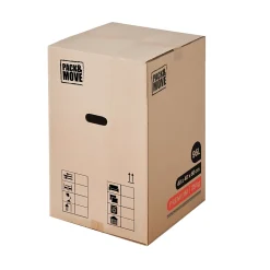 Cartons déménagement hauts renforcée avec poignées H. 60 x L. 40 x l. 40 cm, , capacité 96 L Pack and Move