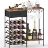 Casier à vin industriel bois & métal transformable