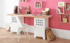 Casier de bureau en métal 1 porte avec pieds Snor blanc H. 74 x L. 40 cm