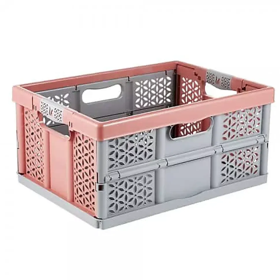 Casier de rangement pliable 32 litres Léa Keeeper - Rouge