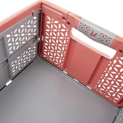 Casier de rangement pliable 32 litres Léa Keeeper - Rouge